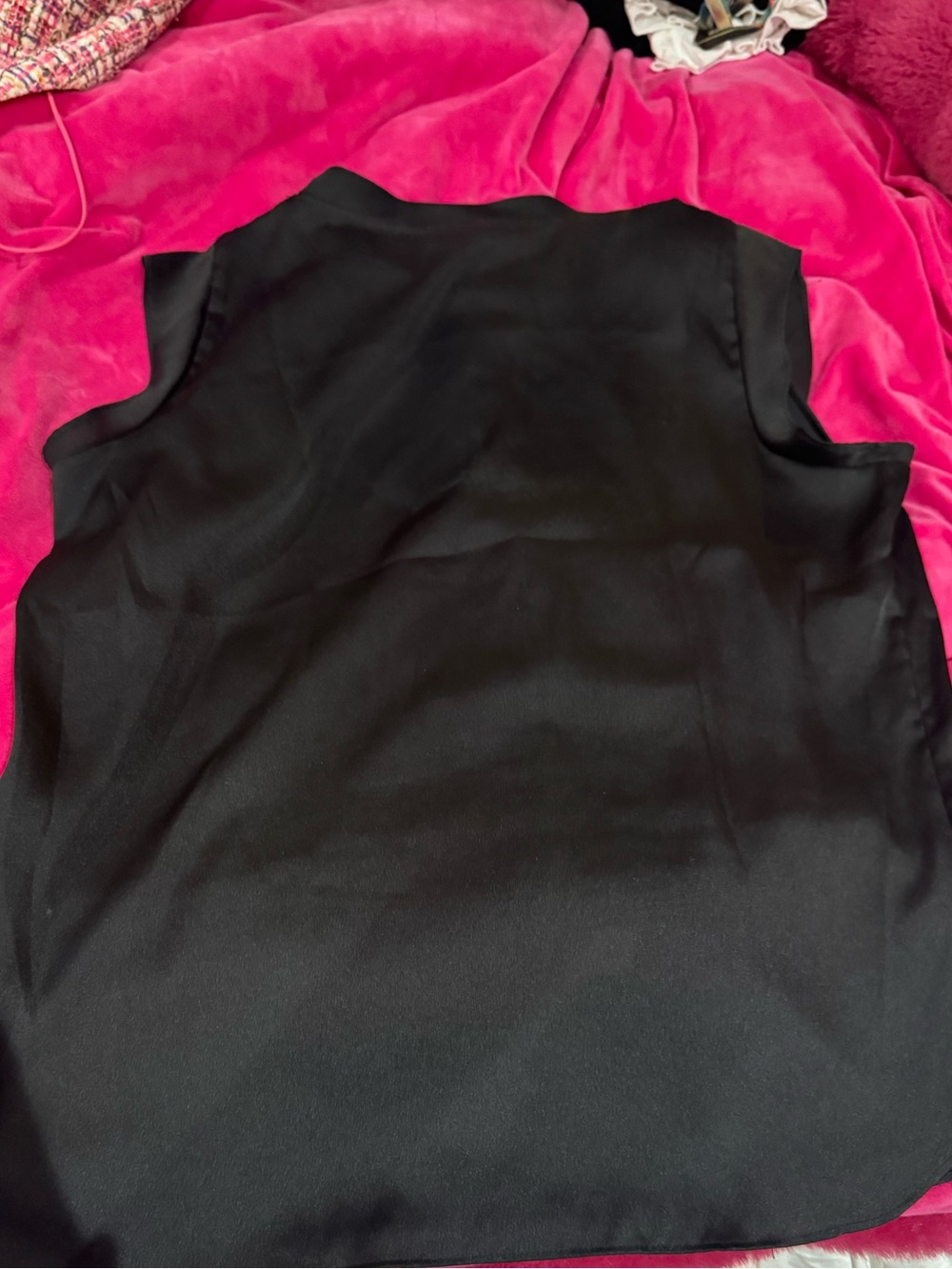 DKNY Black Sleeveless Blouse Tank Top Size M - Picture 5 of 6